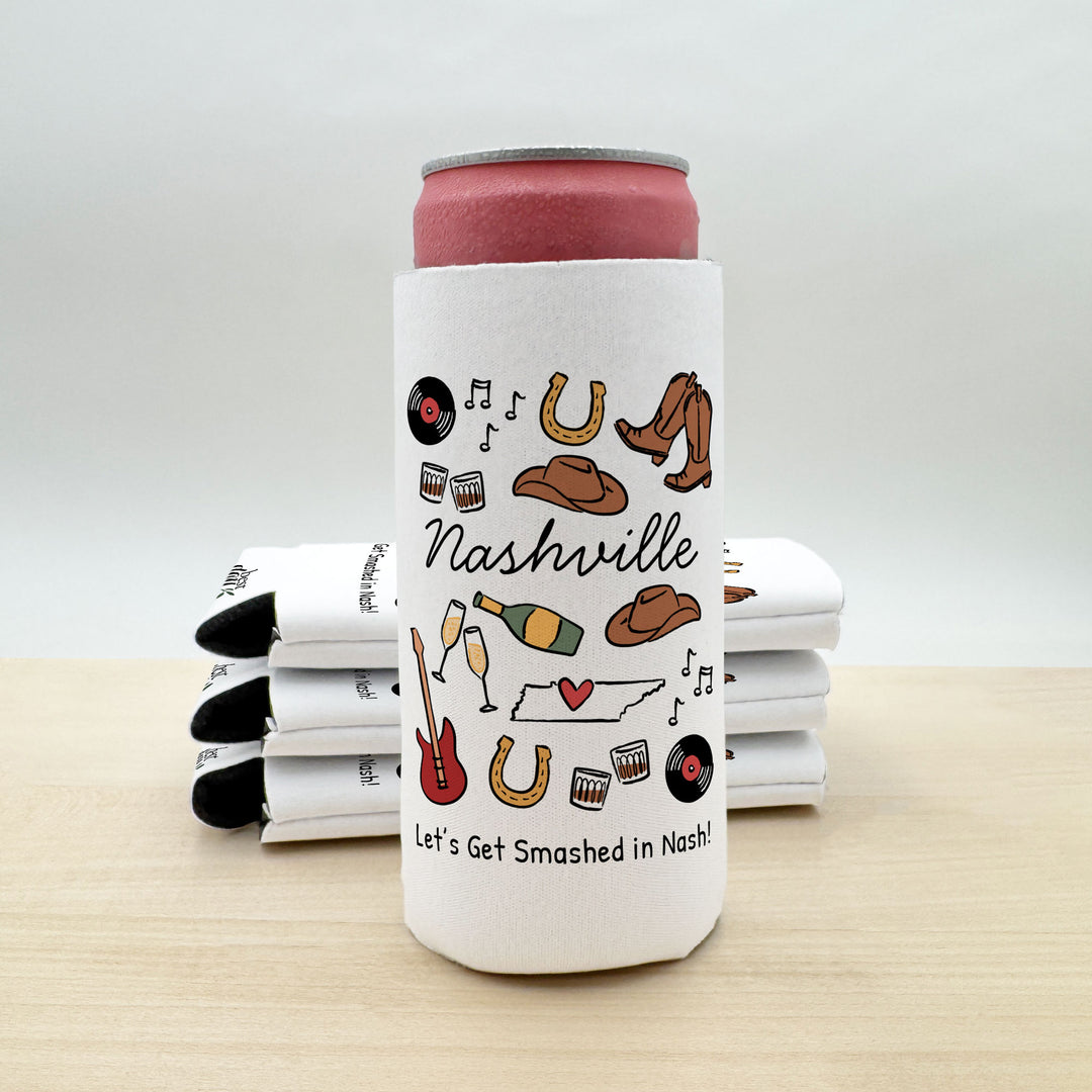 Nashville Can Cooler — Personalized Bachelorette Party Can Cooler