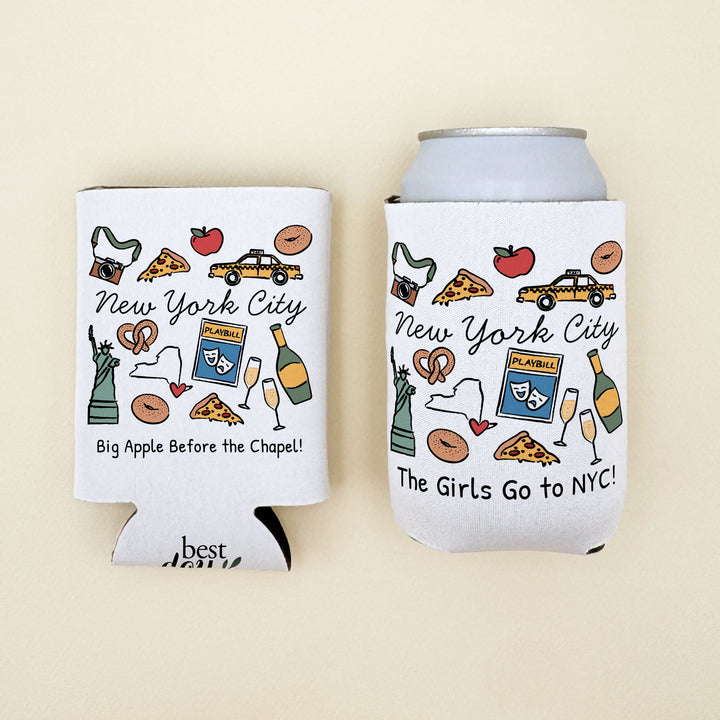 New York City Can Cooler — Personalized Bachelorette Party Can Cooler