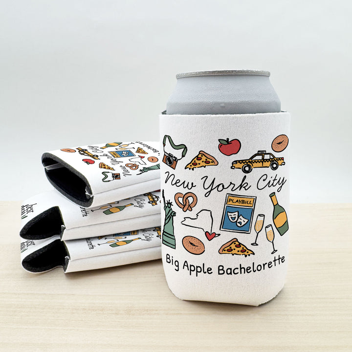New York City Can Cooler — Personalized Bachelorette Party Can Cooler
