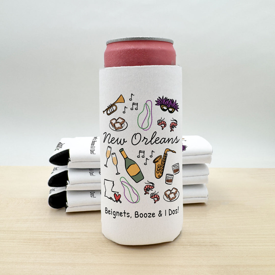 New Orleans Can Cooler — Personalized Bachelorette Party Can Cooler