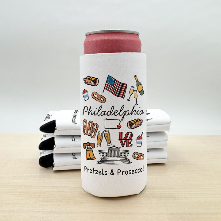 Philadelphia Can Cooler — Personalized Bachelorette Party Can Cooler