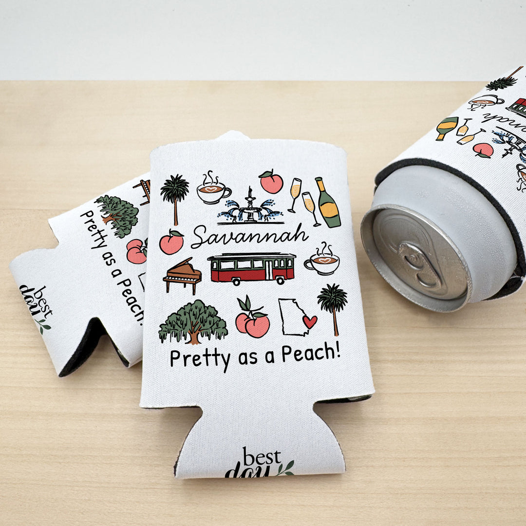 Savannah Can Cooler — Personalized Bachelorette Party Can Cooler
