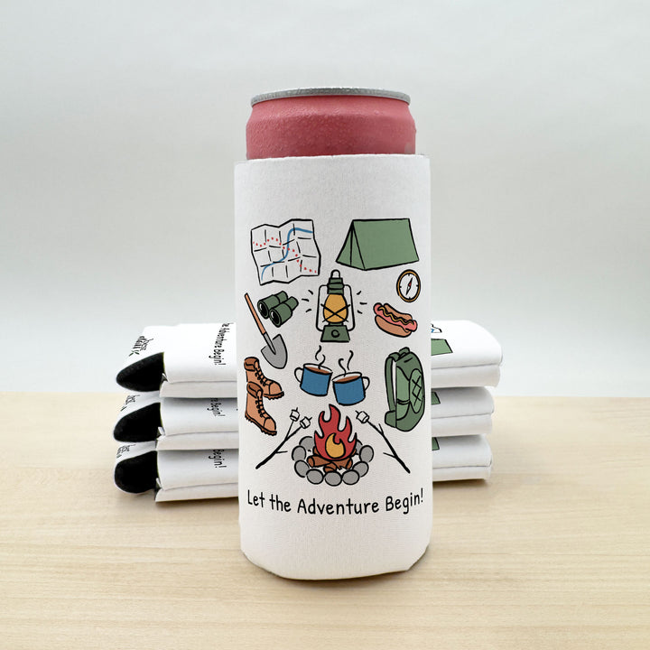 Camping Can Cooler — Personalized Bachelorette Party Can Cooler