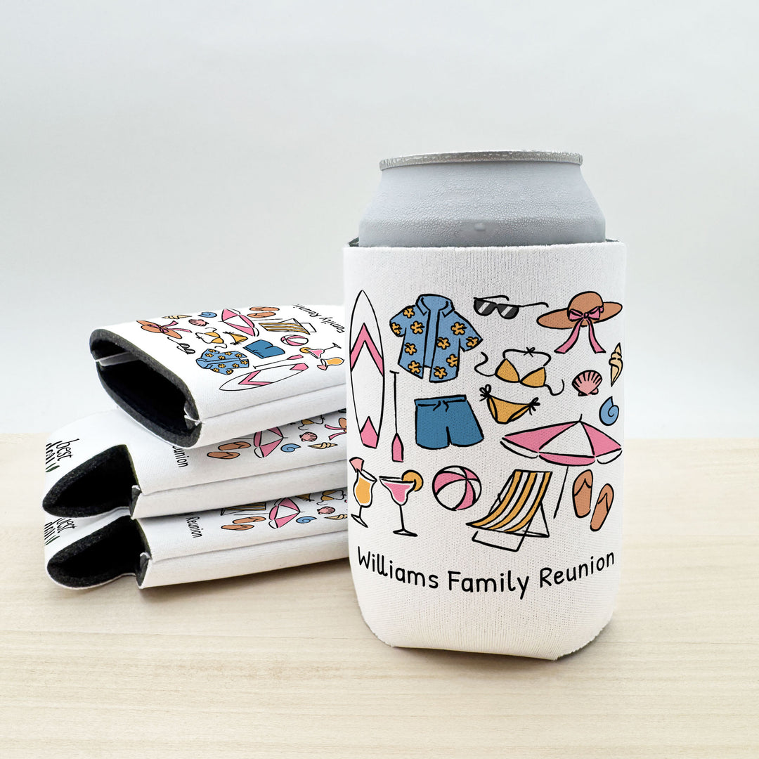 Beach Can Cooler — Personalized Bachelorette Party Can Cooler