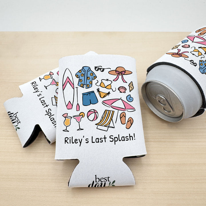 Beach Can Cooler — Personalized Bachelorette Party Can Cooler