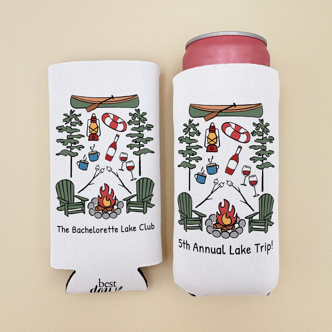Lake Can Cooler — Personalized Bachelorette Party Can Cooler