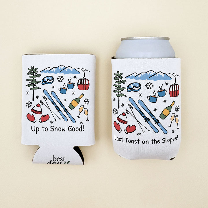 Ski Can Cooler — Personalized Bachelorette Party Can Cooler