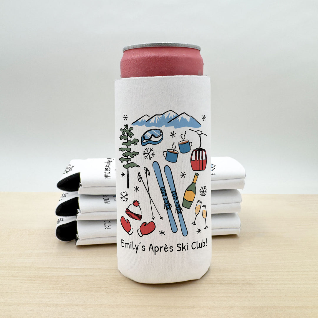Ski Can Cooler — Personalized Bachelorette Party Can Cooler