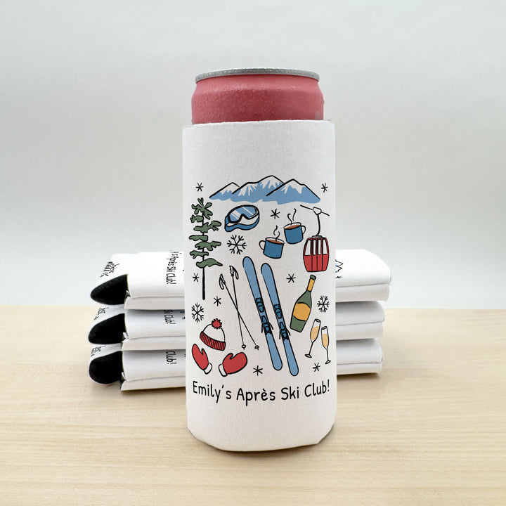 Ski Can Cooler — Personalized Bachelorette Party Can Cooler