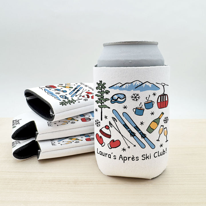 Ski Can Cooler — Personalized Bachelorette Party Can Cooler