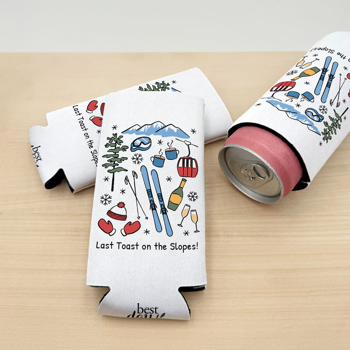 Ski Can Cooler — Personalized Bachelorette Party Can Cooler
