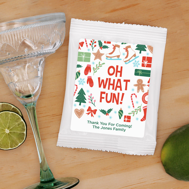 Christmas Margarita Party Favors for Guests, Christmas Pattern