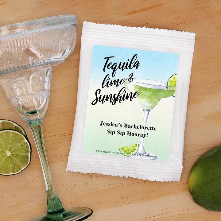 Margarita Party Favors, Party Favor Margs, Bachelorette Margaritas, Tequila Lime and Sunshine