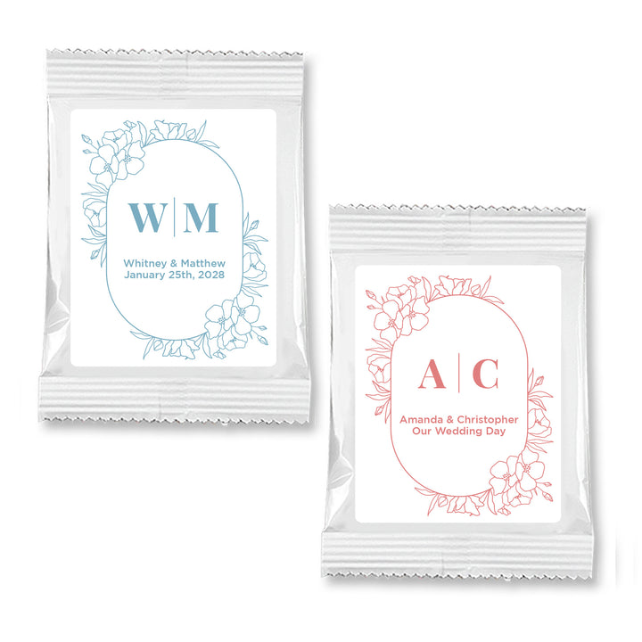Margarita Mix Wedding Favors, Floral Line Drawing