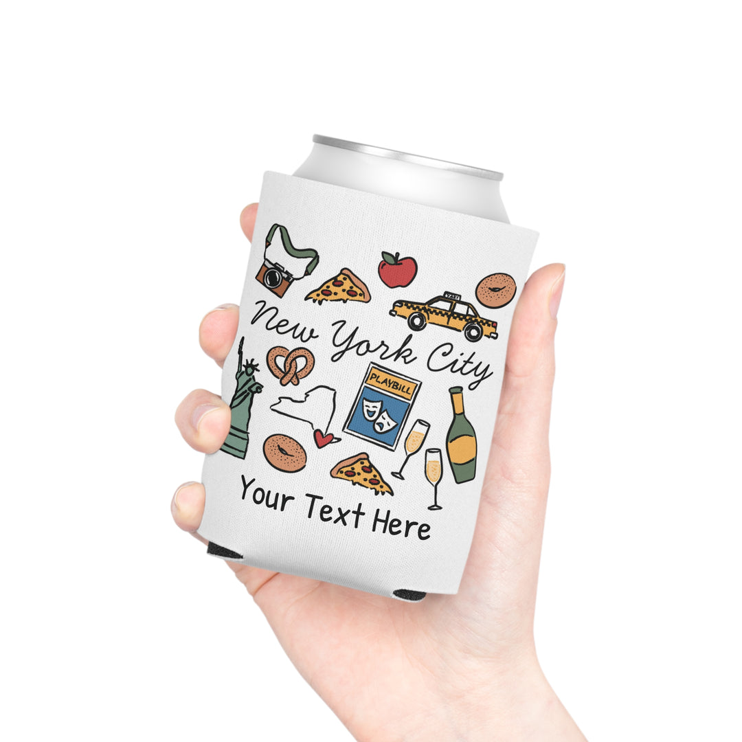 New York City Can Cooler — Personalized Bachelorette Party Can Cooler
