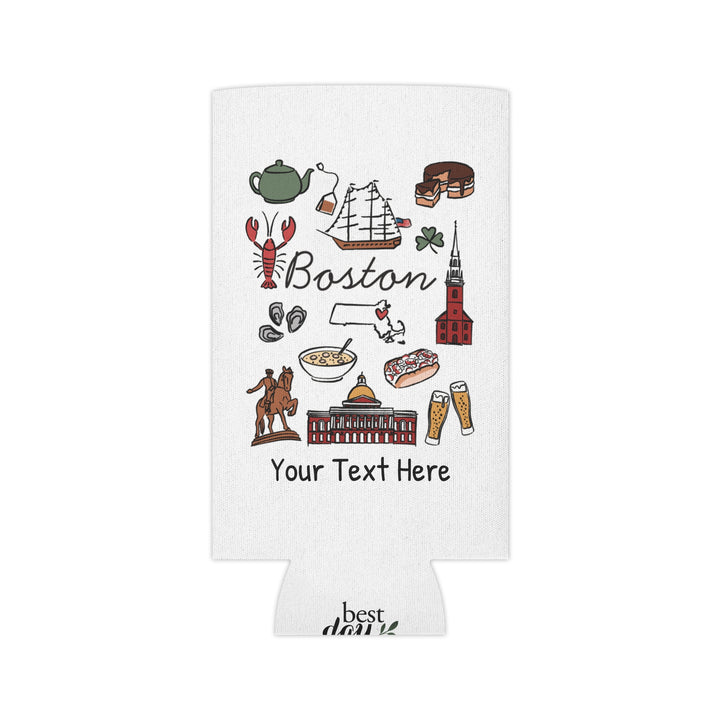 Boston Can Cooler — Personalized Bachelorette Party Can Cooler