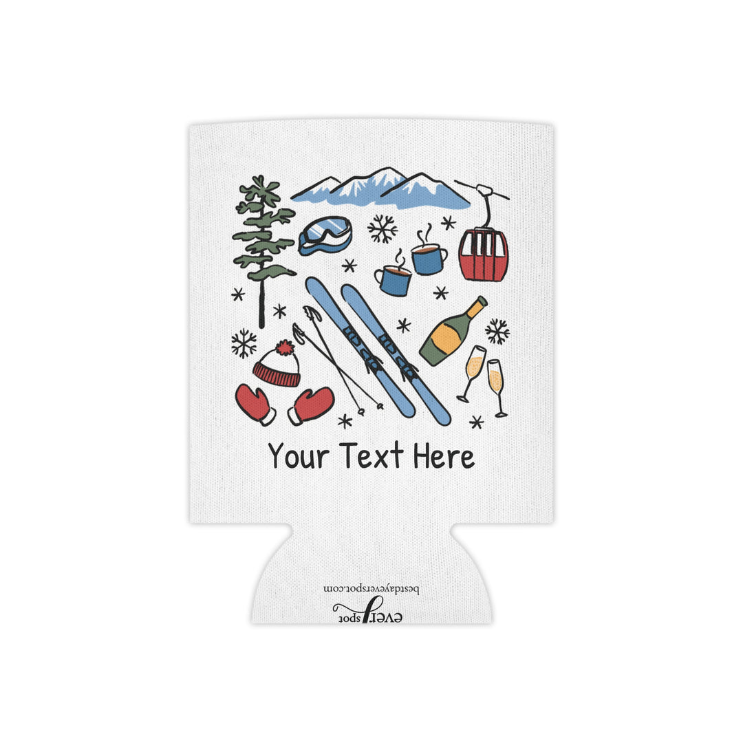 Ski Can Cooler — Personalized Bachelorette Party Can Cooler