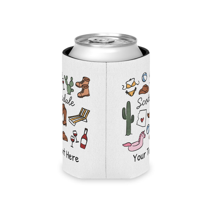 Scottsdale Can Cooler — Personalized Bachelorette Party Can Cooler