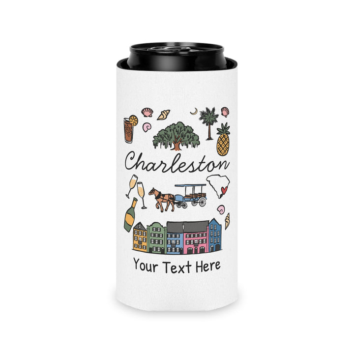 Charleston Can Cooler — Personalized Bachelorette Party Can Cooler