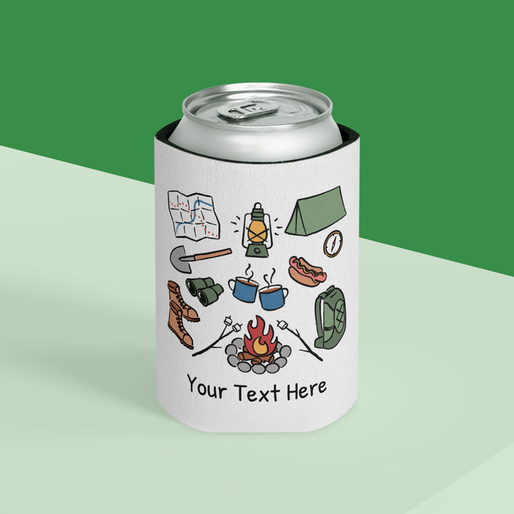 Camping Can Cooler — Personalized Bachelorette Party Can Cooler