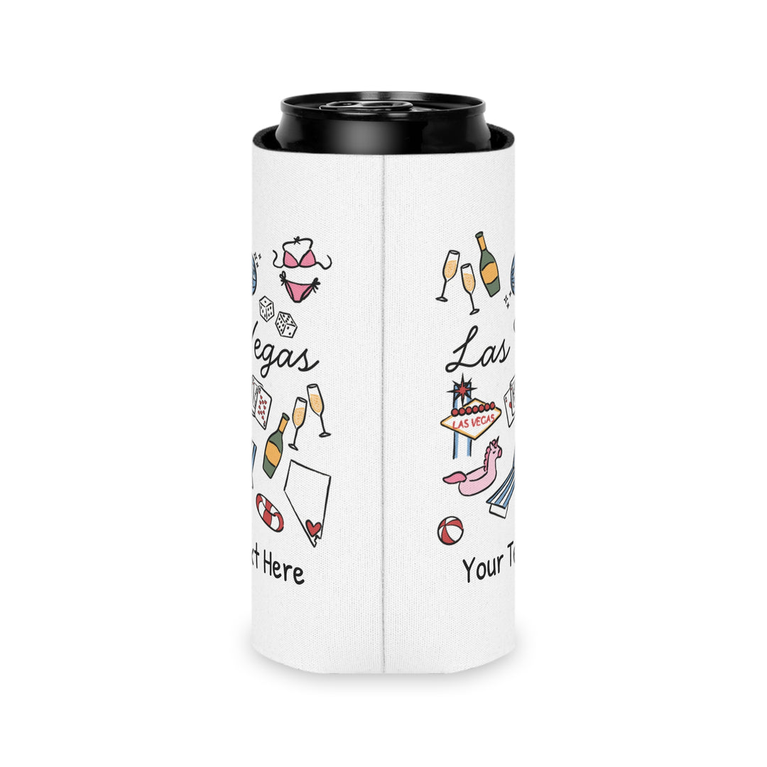 Las Vegas Can Cooler — Personalized Bachelorette Party Can Cooler