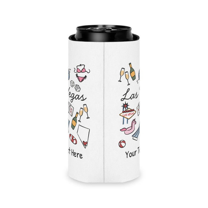 Las Vegas Can Cooler — Personalized Bachelorette Party Can Cooler