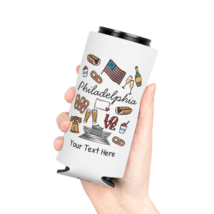 Philadelphia Can Cooler — Personalized Bachelorette Party Can Cooler