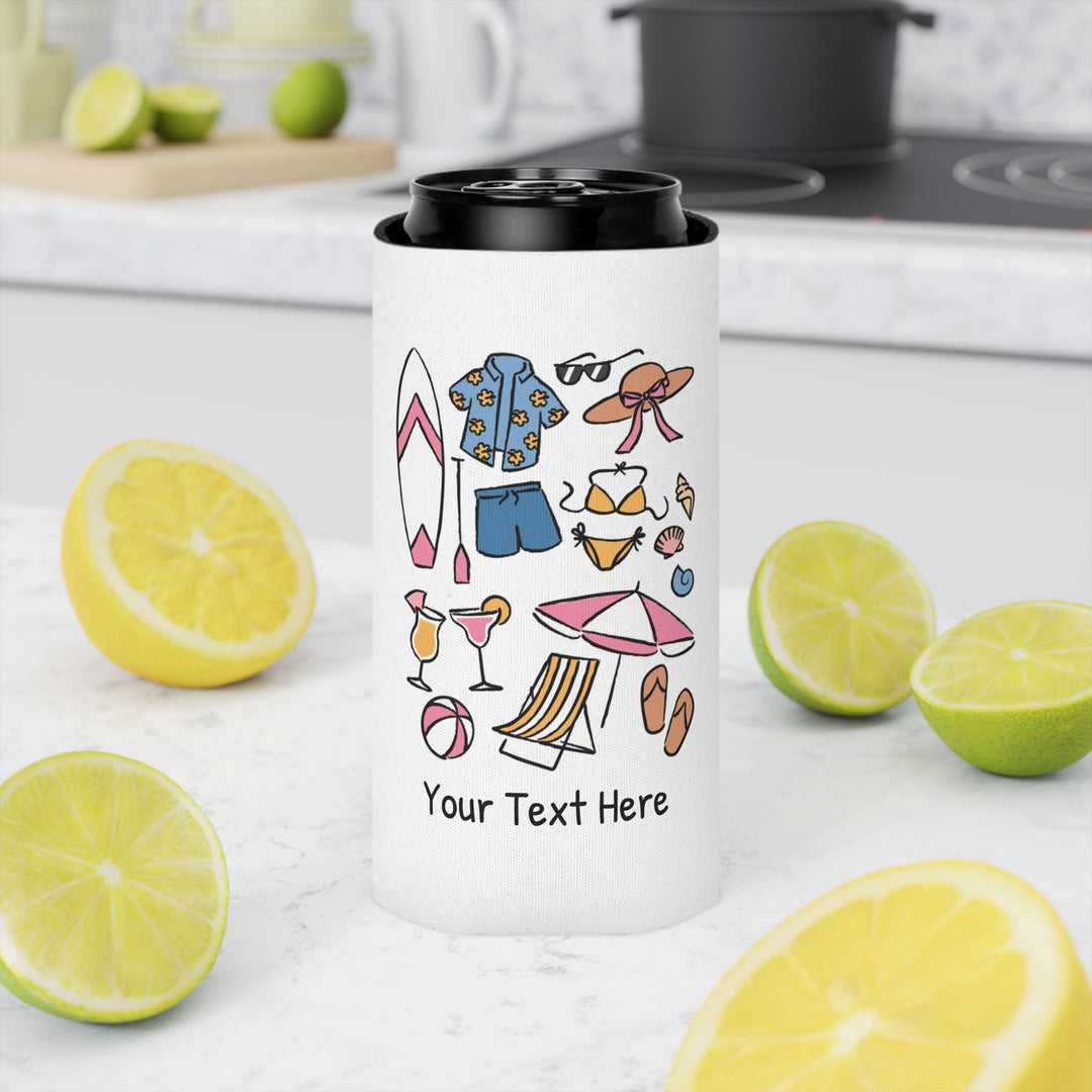 Beach Can Cooler — Personalized Bachelorette Party Can Cooler