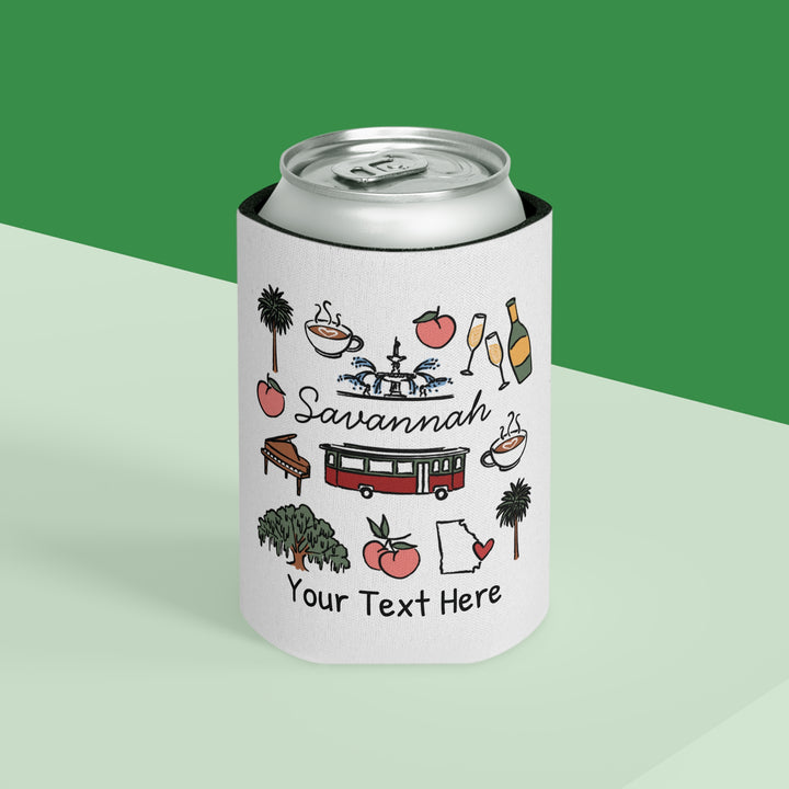 Savannah Can Cooler — Personalized Bachelorette Party Can Cooler
