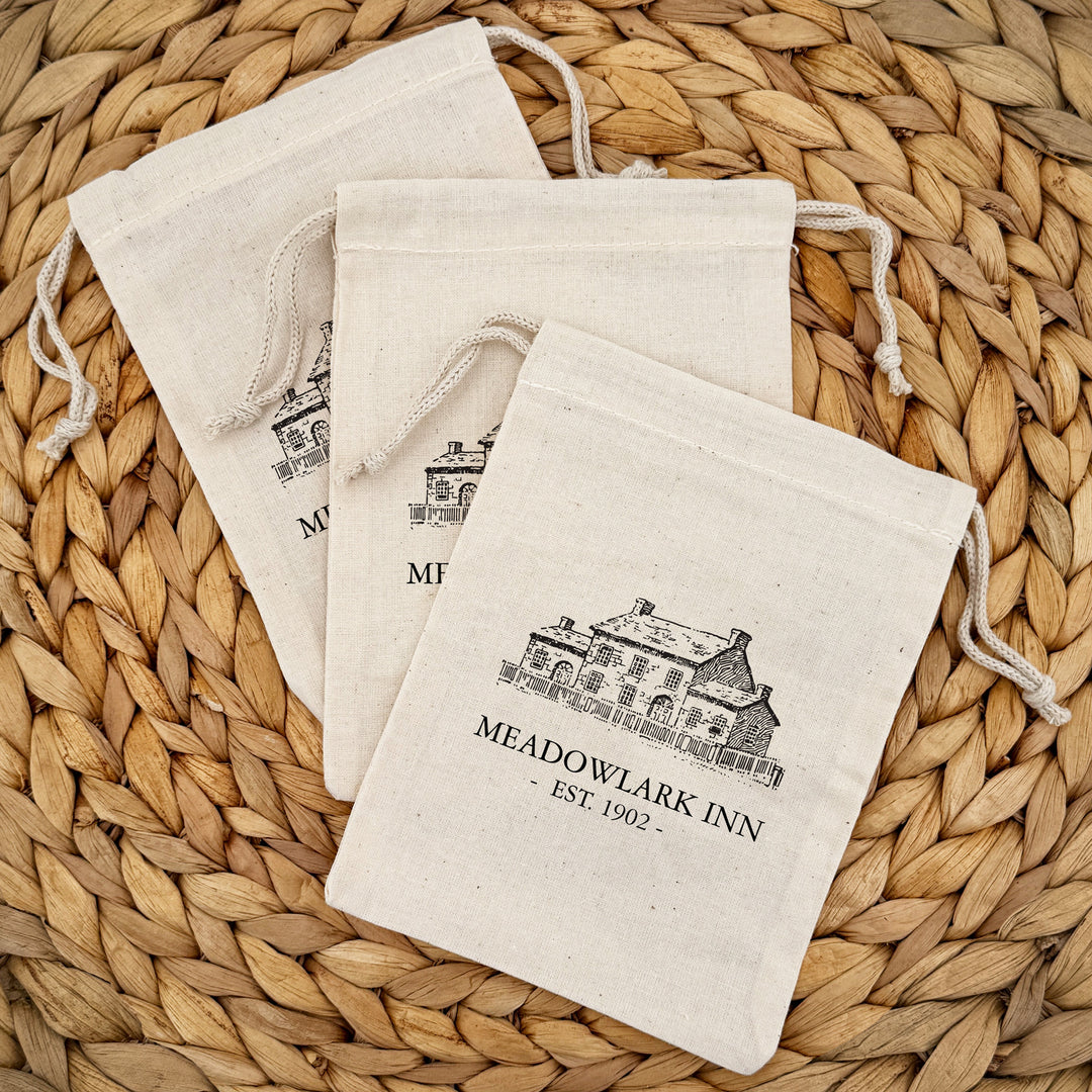 Custom Cotton Bags, Corporate Mini Drawstring Totes, Custom Logo Totes, Personalized Totes, Printed Corporate Gift Bag, 5" x 7"