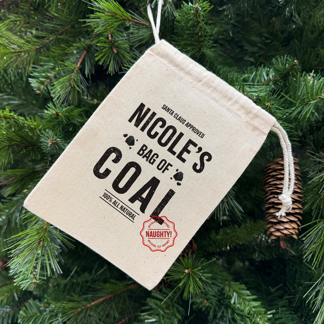 Bag of Coal Drawstring Bags