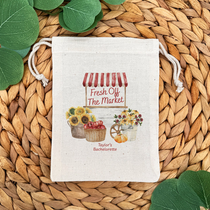 Fall Fresh Off the Market, Bridal Shower Drawstring Bags