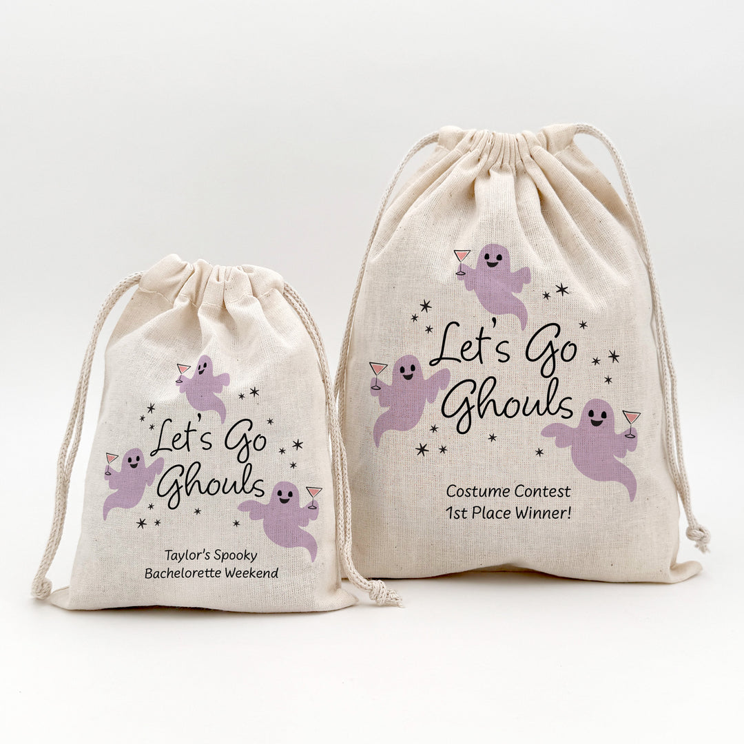 Halloween Bachelorette Bags, Custom Halloween Hangover Kit, Let&