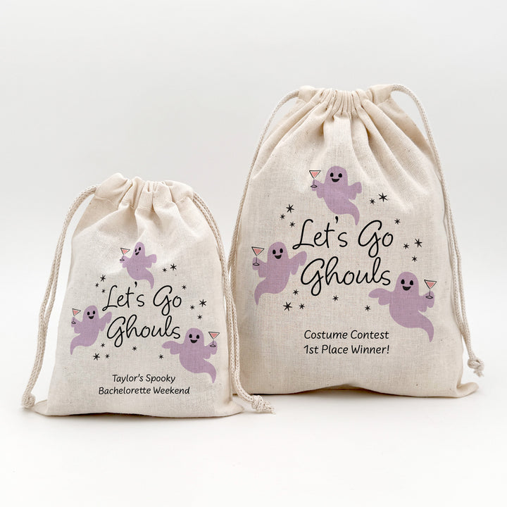 Halloween Bachelorette Bags, Custom Halloween Hangover Kit, Let&