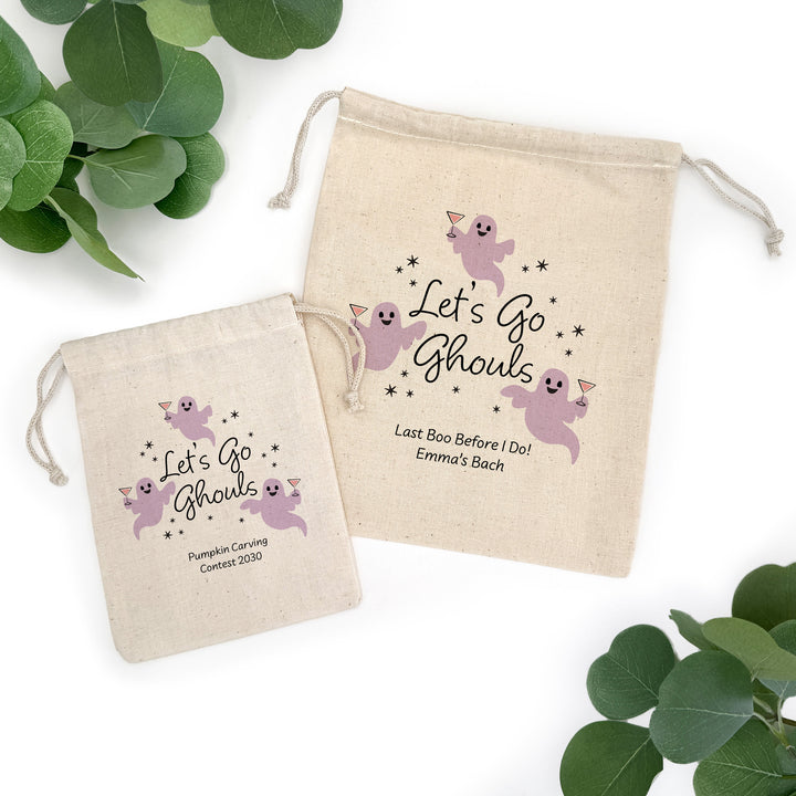 Halloween Bachelorette Bags, Custom Halloween Hangover Kit, Let&