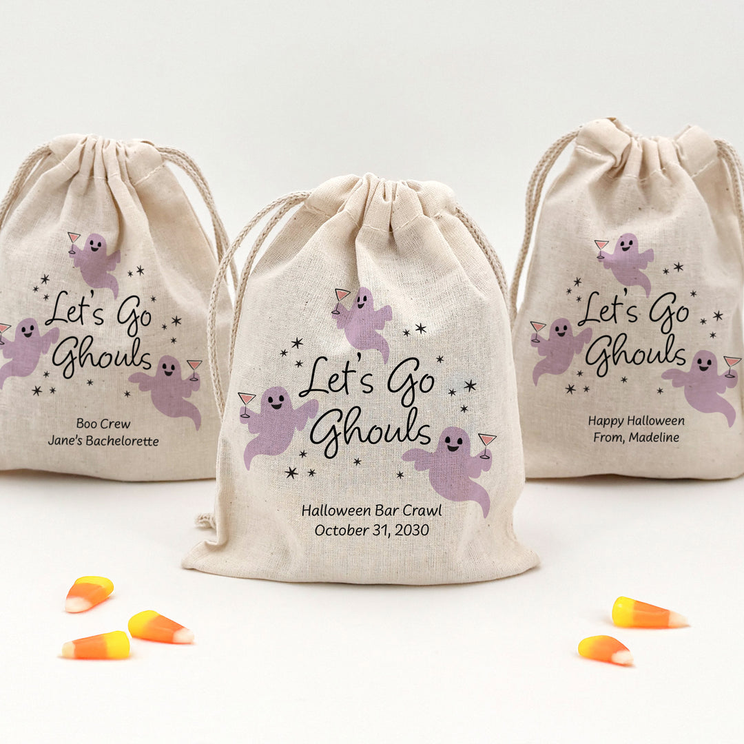 Halloween Bachelorette Bags, Custom Halloween Hangover Kit, Let&