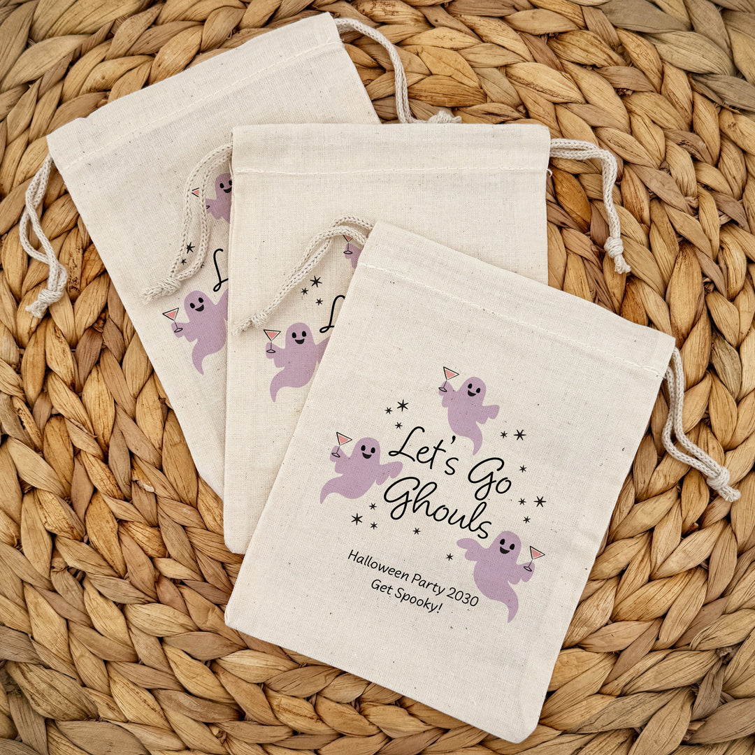 Halloween Bachelorette Bags, Custom Halloween Hangover Kit, Let&