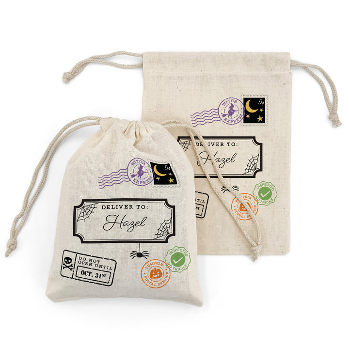 Special Delivery Mini Halloween Sack, Halloween Goodie Bag, Do Not Open Until October 31st