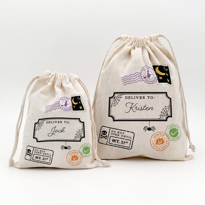 Special Delivery Mini Halloween Sack, Halloween Goodie Bag, Do Not Open Until October 31st