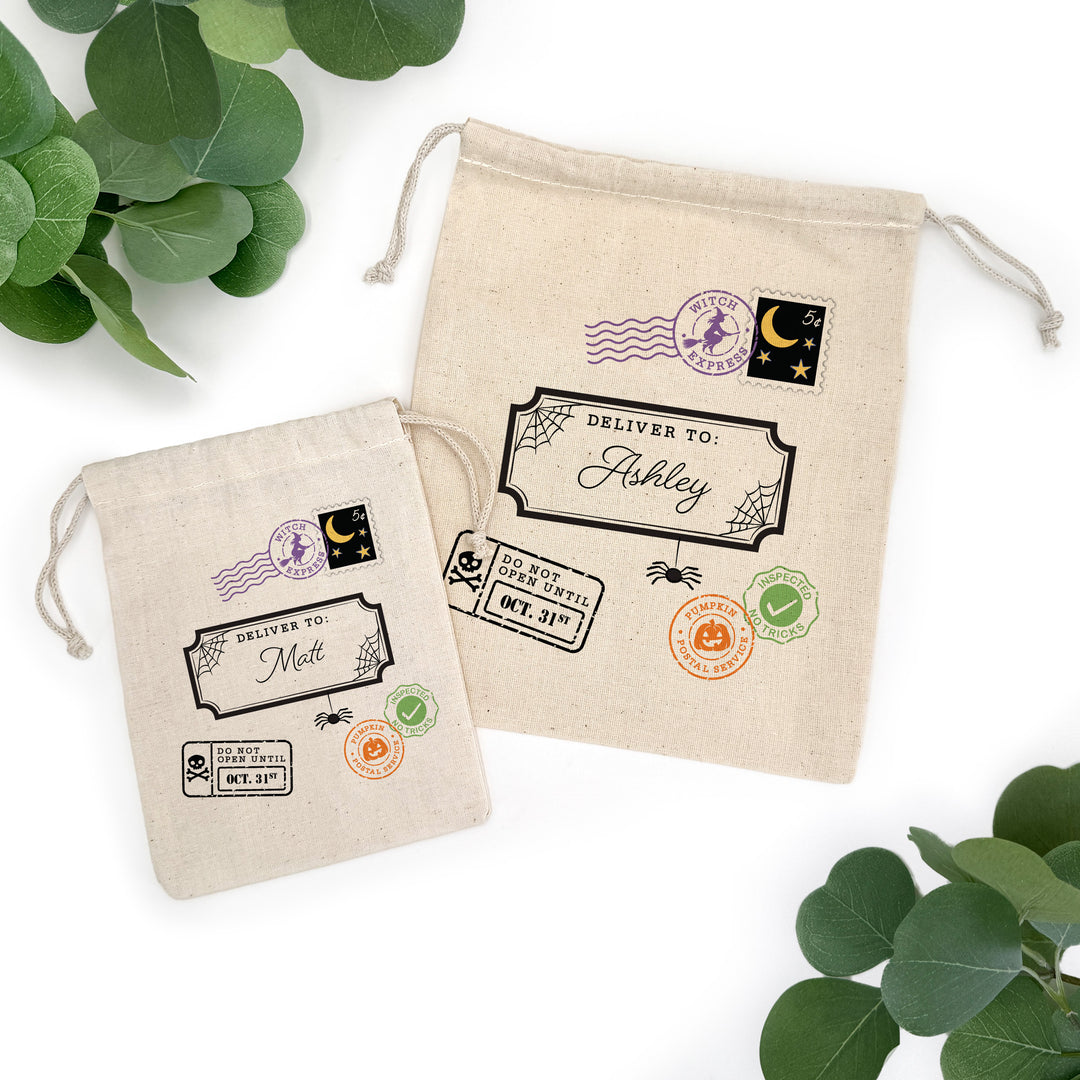 Special Delivery Mini Halloween Sack, Halloween Goodie Bag, Do Not Open Until October 31st