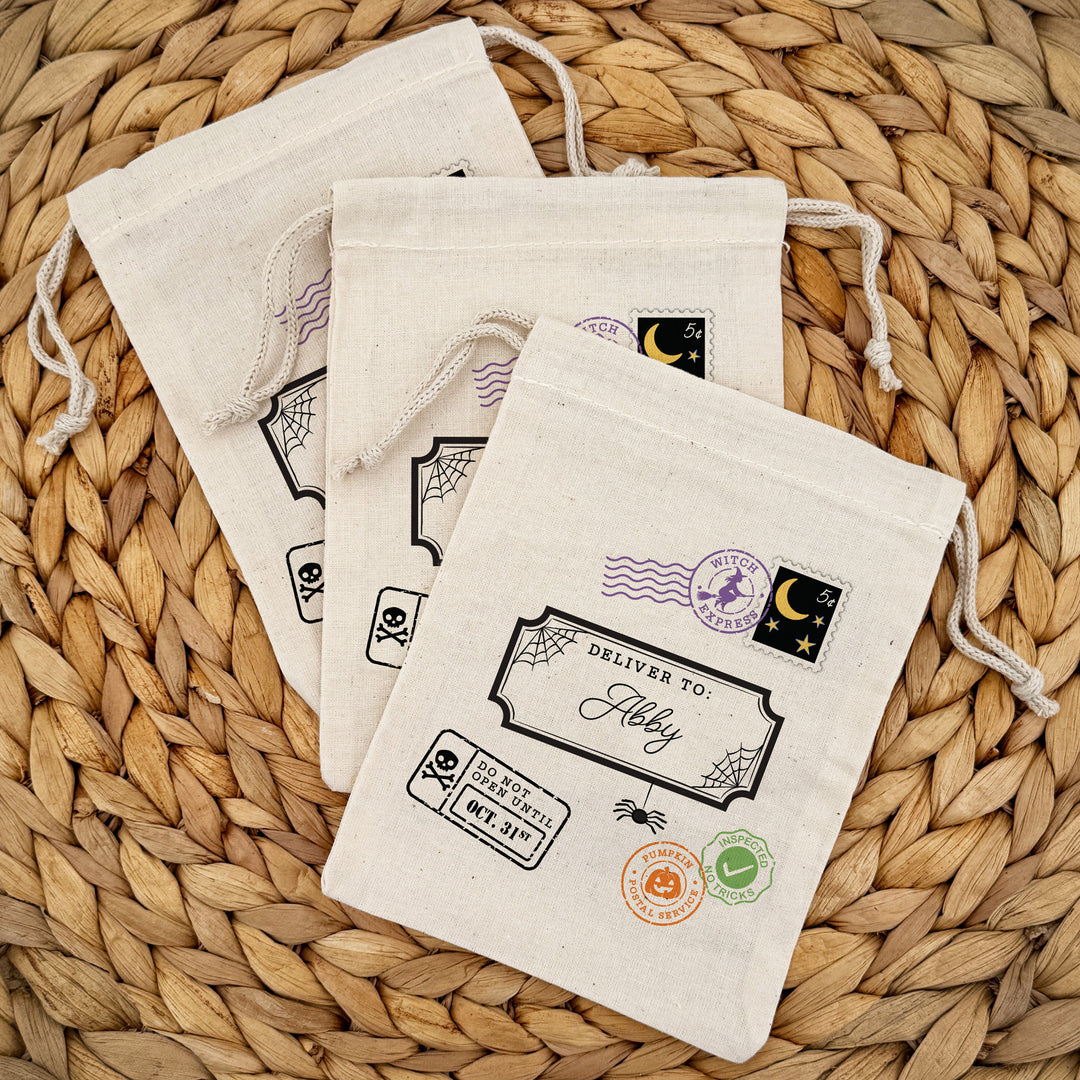 Special Delivery Mini Halloween Sack, Halloween Goodie Bag, Do Not Open Until October 31st