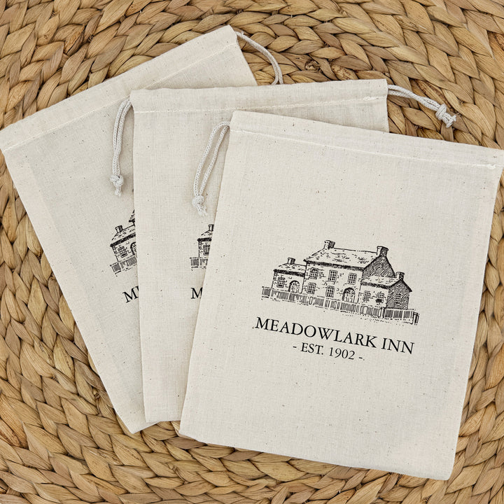 Custom Cotton Bags, Corporate Mini Drawstring Totes, Custom Logo Totes, Personalized Totes, Printed Corporate Gift Bag, 8" x 10"