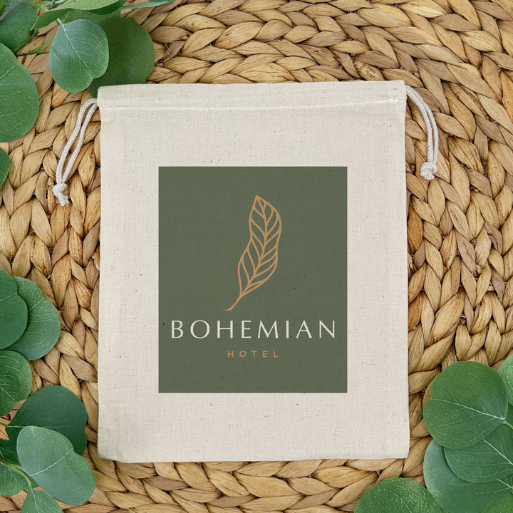 Custom Cotton Bags, Corporate Mini Drawstring Totes, Custom Logo Totes, Personalized Totes, Printed Corporate Gift Bag, 8" x 10"