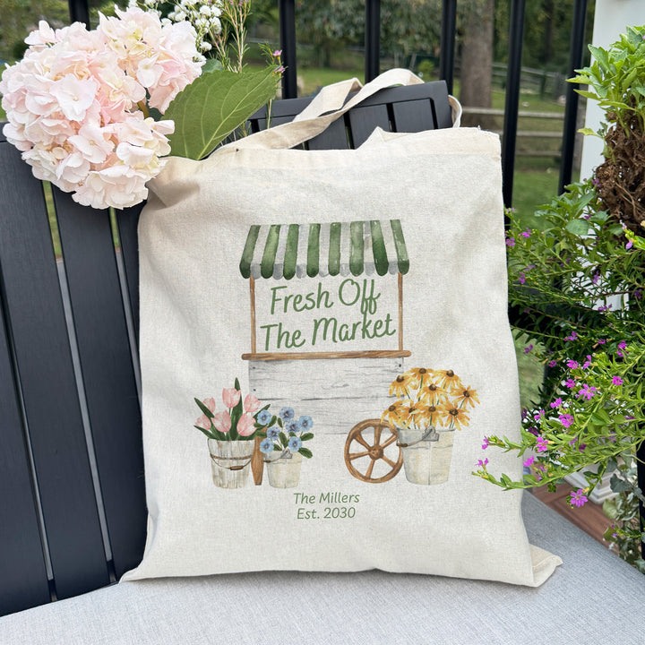 Fresh Off the Market, Bridal Shower Favors, Tote Bags
