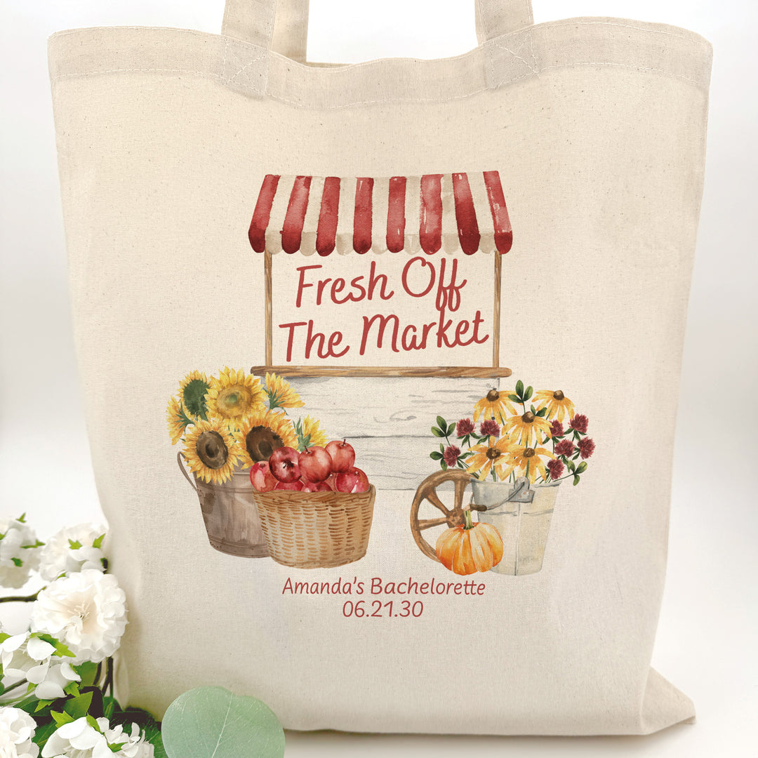 Fall Fresh Off the Market, Bridal Shower Favors, Tote Bags