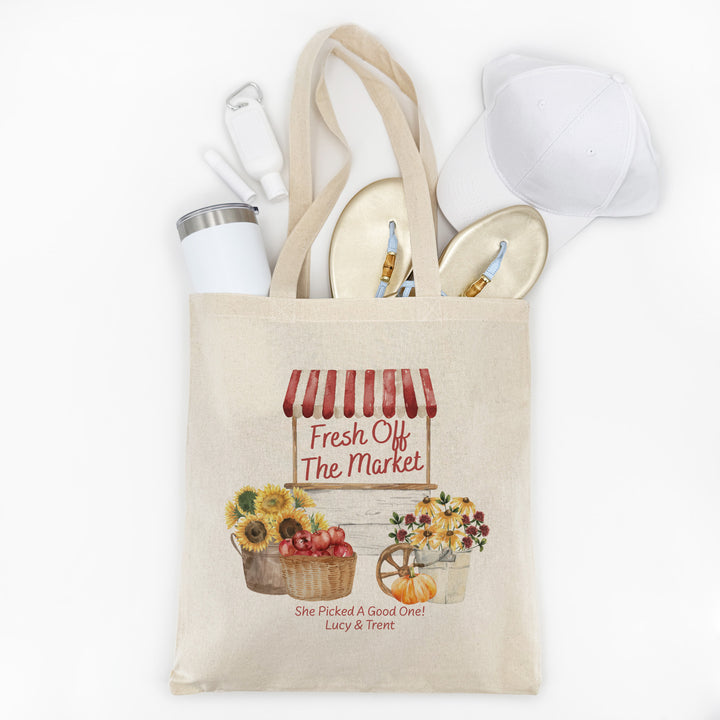 Fall Fresh Off the Market, Bridal Shower Favors, Tote Bags
