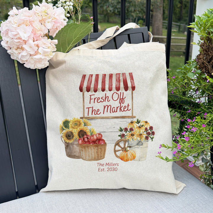 Fall Fresh Off the Market, Bridal Shower Favors, Tote Bags