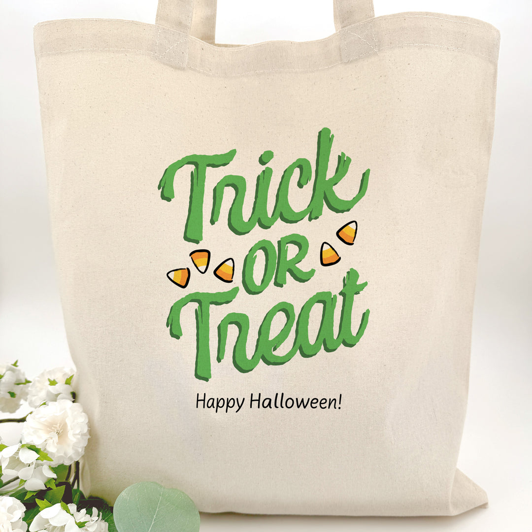 Custom Tote Bags, Custom Trick or Treat Bags, Halloween Candy Totes, Spooky Season Tote Bags