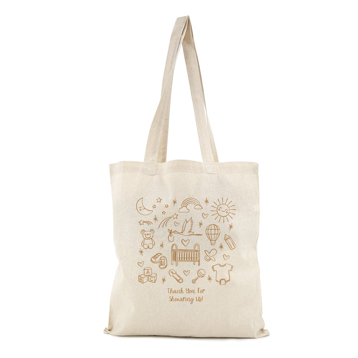 Baby Shower Totes, Custom Doodle Baby Tote, Mom to Be Baby Tote
