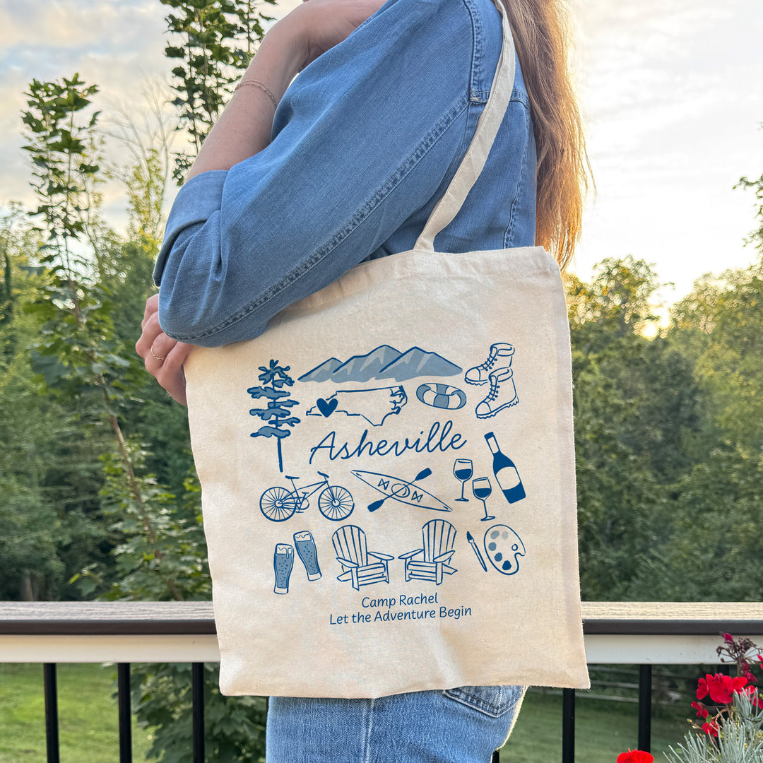 Asheville Bachelorette Tote Bags